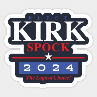 Kirk Spock 2024 Sticker